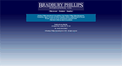 Desktop Screenshot of bradburyphillips.co.uk